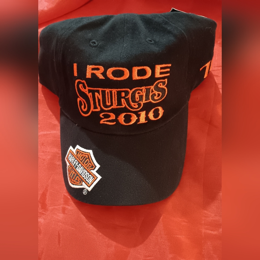 Harley-Davidson Black and Orange Sturgis 70th Cap (NWT)